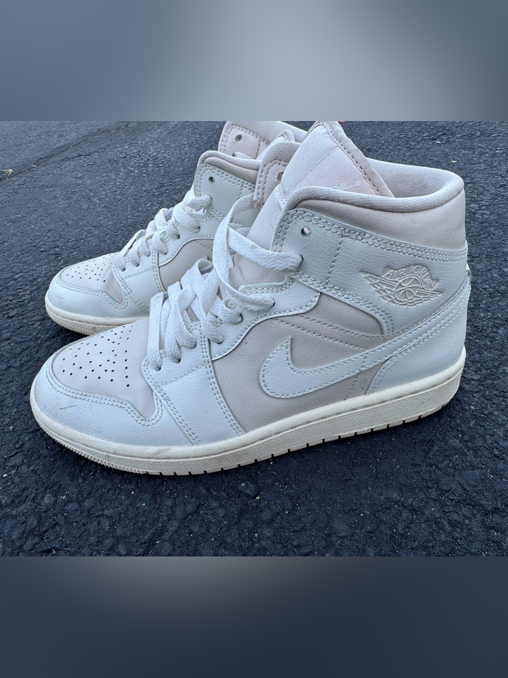 Jordan Women's High-Top Sneakers in Off-White/Cream